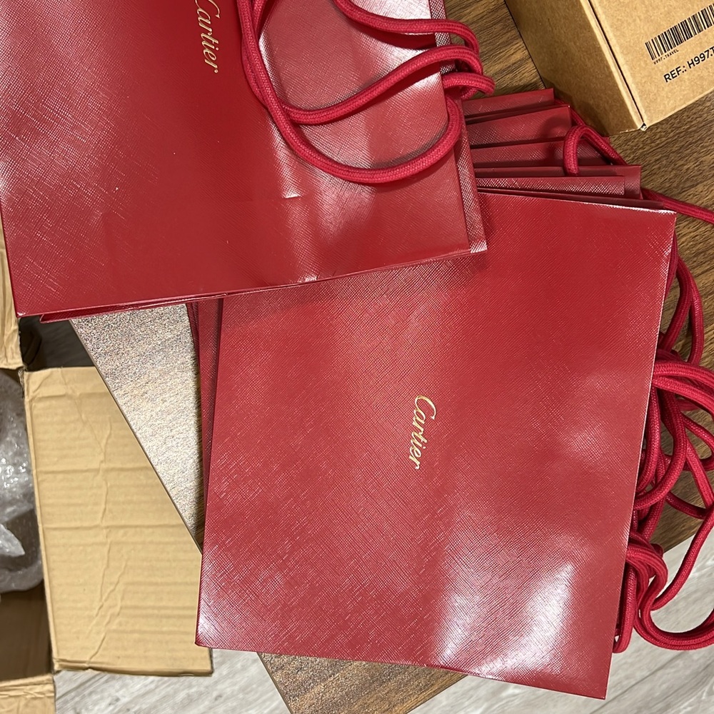 Cartier shopping bags
